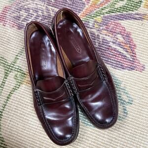 FLORSHEIM PENNY Leather LOAFERS Burgundy Ox blood color Sz 10.5